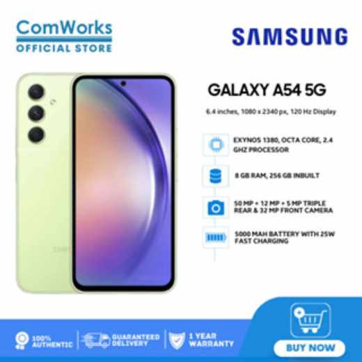 SAMSUNG Galaxy A54 5G (RAM 8GB, 256GB)6.4 50MP-Camera OctaCore Processor  5000mAh