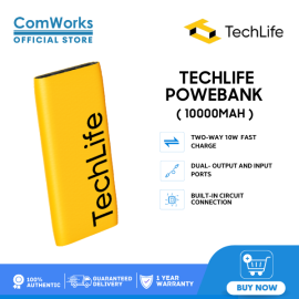 Techlife Powerbank 10000MAH