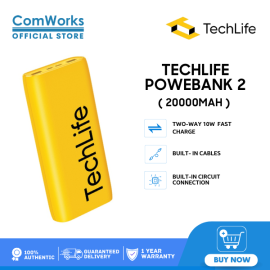 Techlife Powerbank 20000MAH